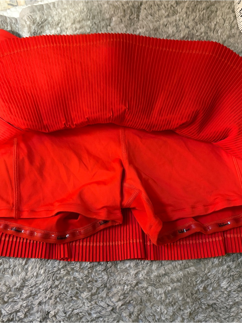 lululemon athletica Red Pleated Tennis-Style Mini Skirt - Picture 8 of 8